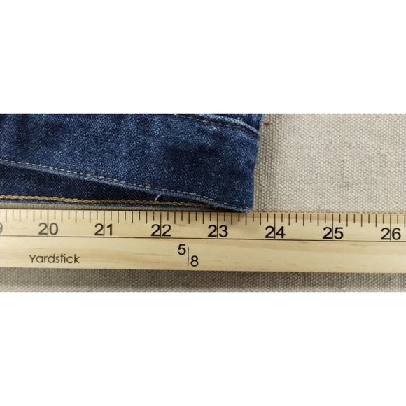 Wrangler Mens Jeans Dark Wash Denim Button Straight Leg Relaxed Fit Blue 48X32 - Picture 9 of 12